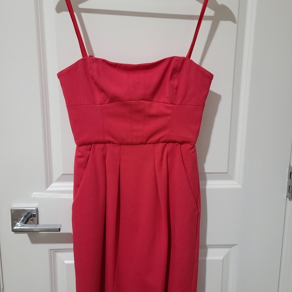 BCBG Maxazria Strapless Red Dress Size 04 - Picture 2 of 5
